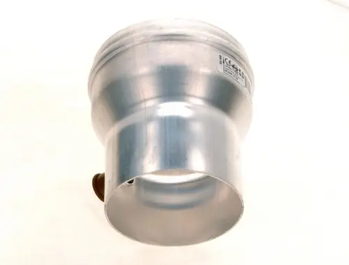 Metallener Adapter mit einem konischen Design, geeignet für verschiedene Anwendungen, sichtbar mit Bosch-Logo auf der Oberfläche.